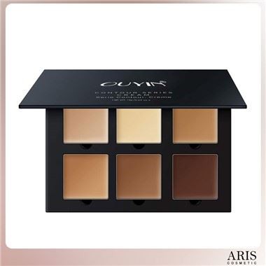 OUYIN Cosmetics Krèm Contour ak mete aksan sou Makiyaj Kit - Contouring Fondasyon / Concealer Palette